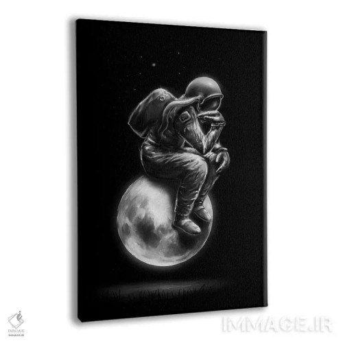 تابلو دکوراتیو اندیشمند فضایی اثر نایس بلید - نمای پرسپکتیو محصول