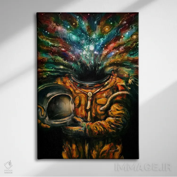 تابلو دکوراتیو دم بکش اثر نایس بلید - نمای روبهرو روی دیوار