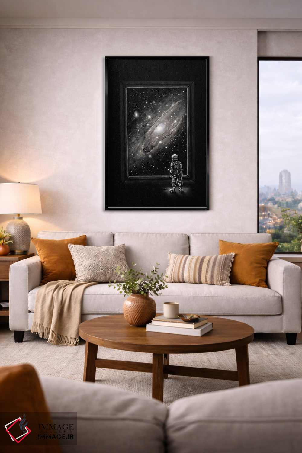 تابلو دکوراتیو نگاه از دل یک شاهکار اثر نایس بلید - D3B