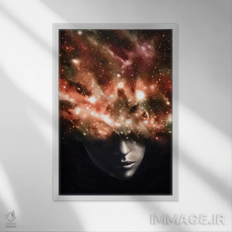 تابلو دکوراتیو همه چیزی که می بینم I اثر نایس بلید - نمای قابدار سفید