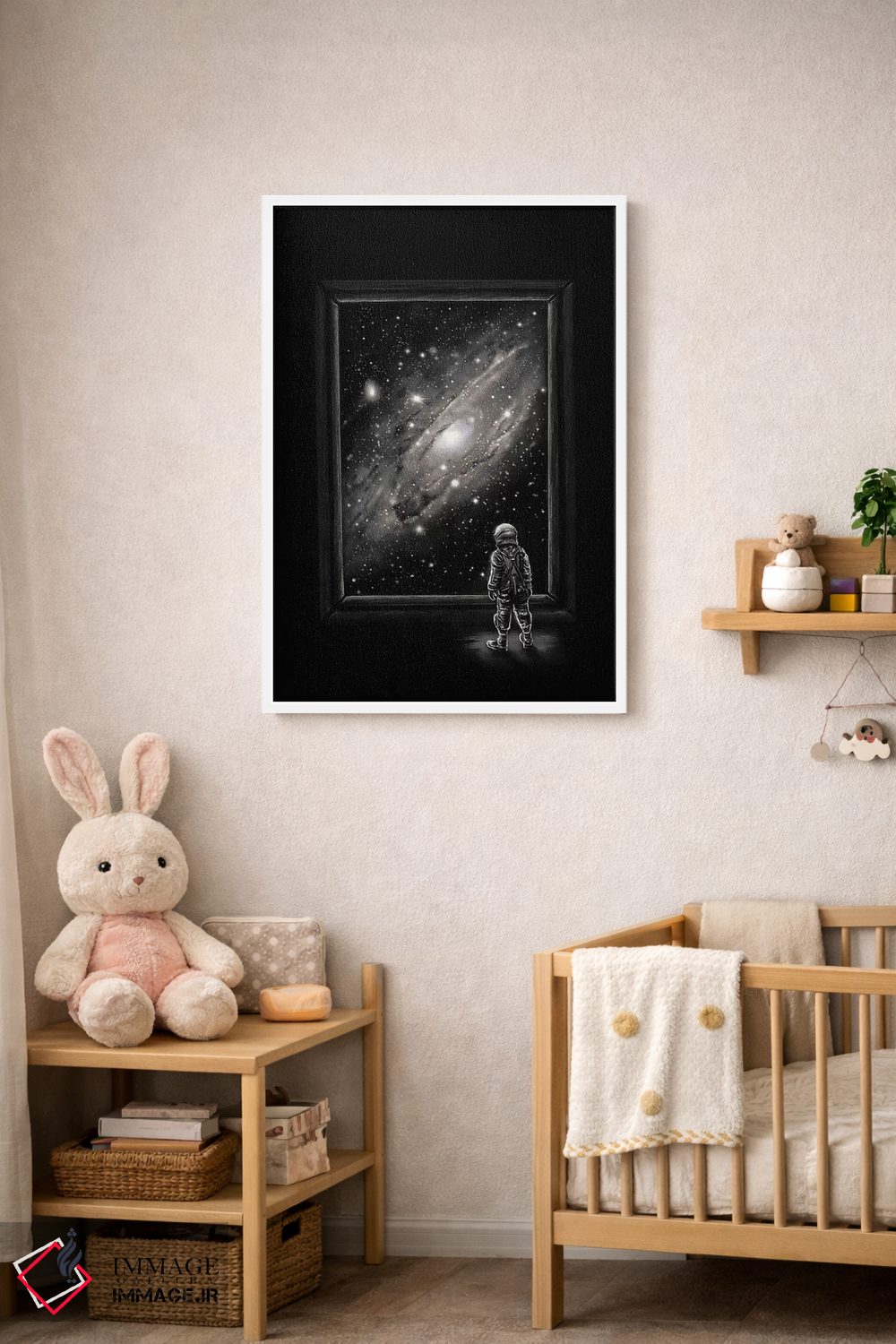 تابلو دکوراتیو نگاه از دل یک شاهکار اثر نایس بلید - D4W