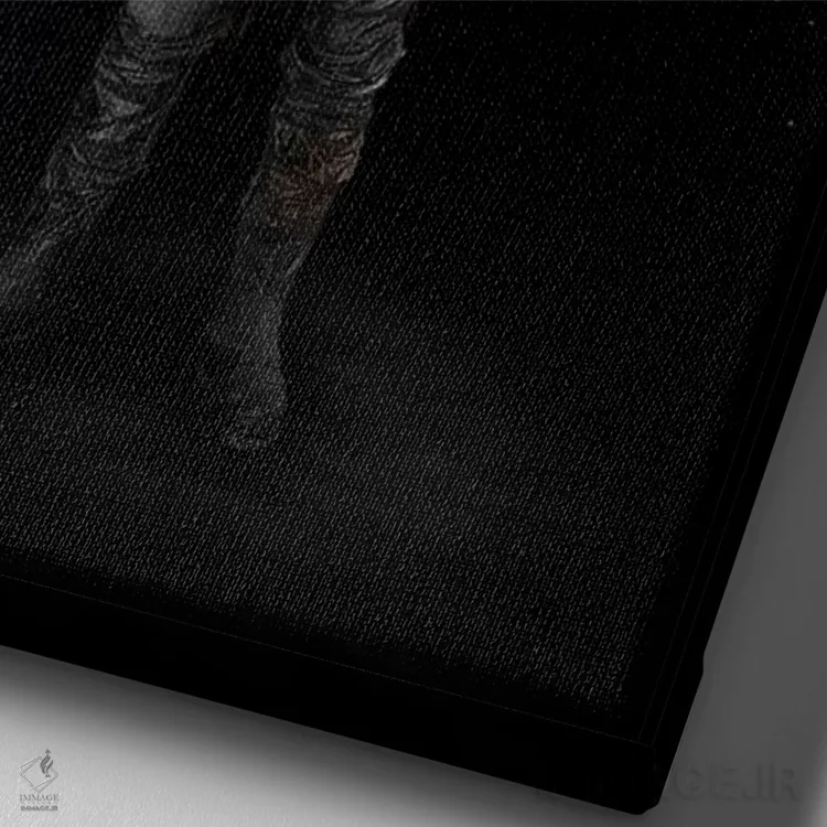 تابلو دکوراتیو Colored,آقای کهکشان، رنگی اثر نایس بلید - نمای نزدیک بافت بوم