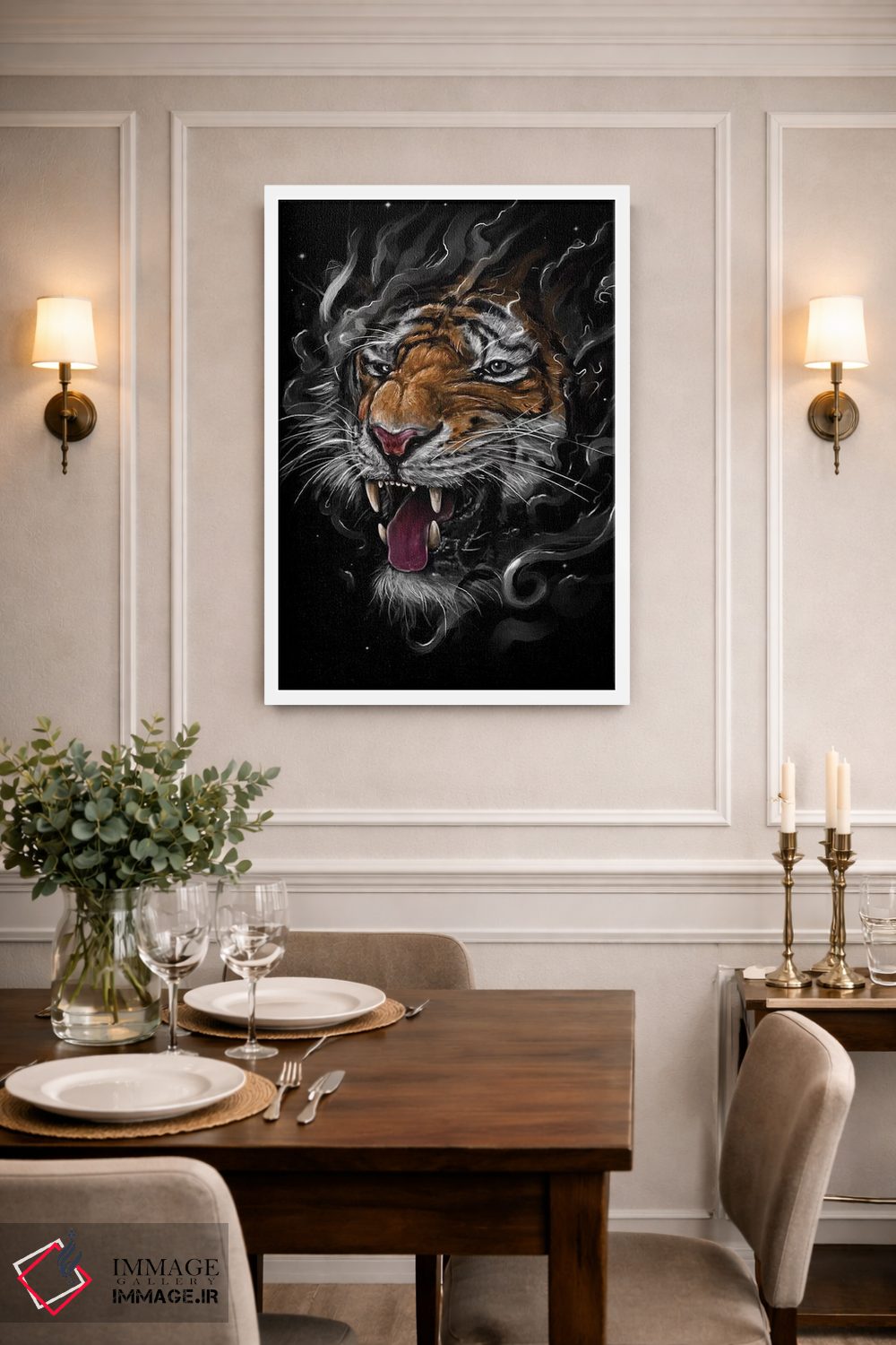 تابلو دکوراتیو ببر اثر نایس بلید - D1W