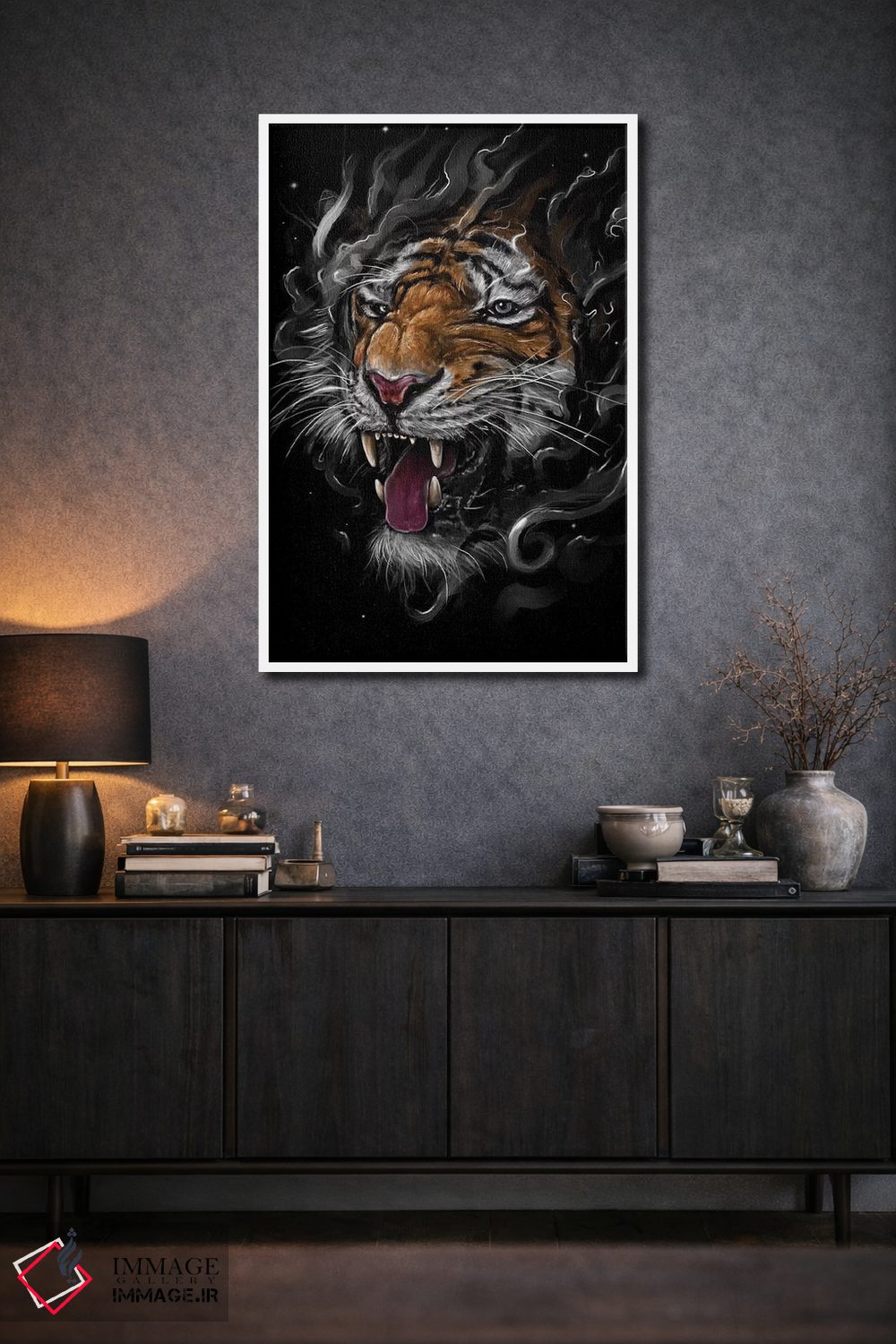 تابلو دکوراتیو ببر اثر نایس بلید - D2W