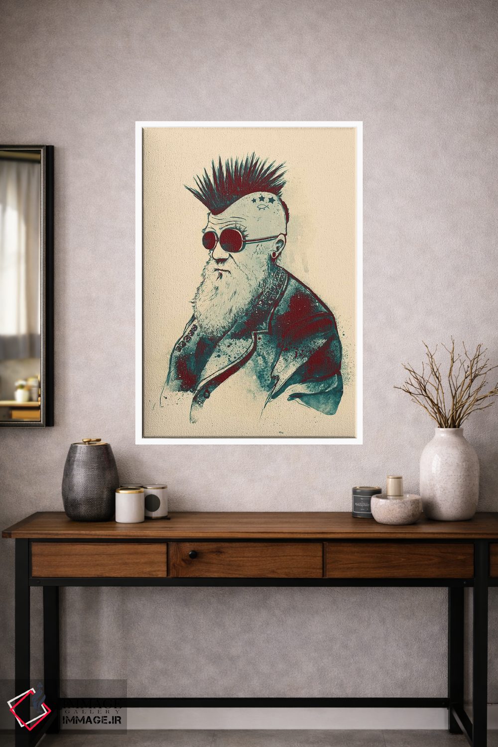 تابلو دکوراتیو تکامل چارلز اثر نایس بلید - D1W