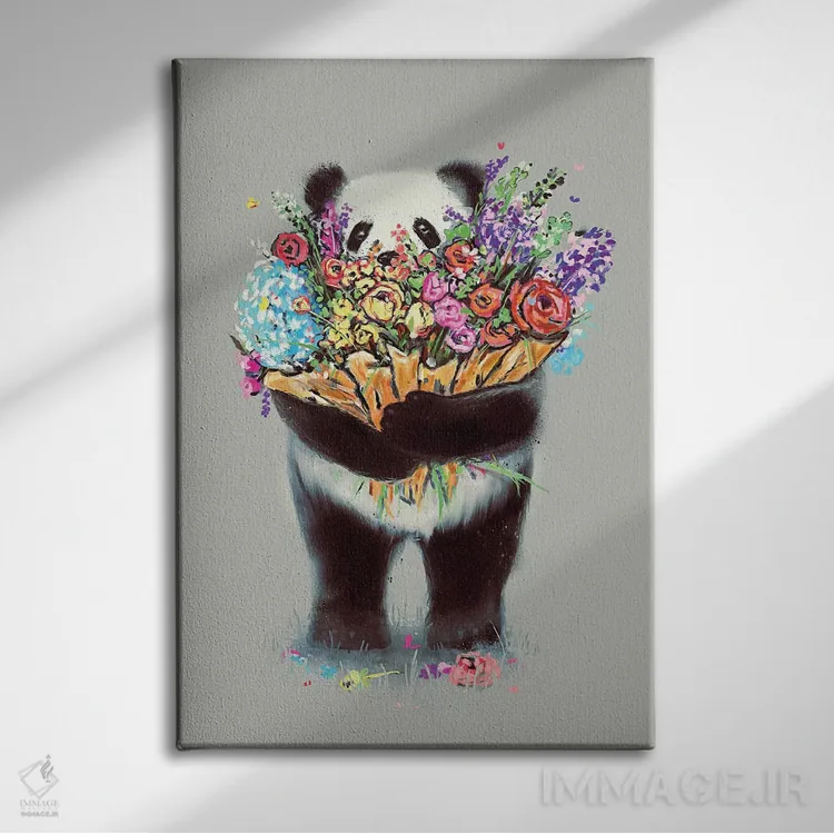 تابلو دکوراتیو گل های بزرگ برای تو اثر نایس بلید - نمای روبهرو روی دیوار