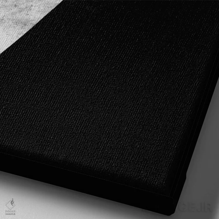 تابلو دکوراتیو شب بخیر اثر نایس بلید - نمای نزدیک بافت بوم