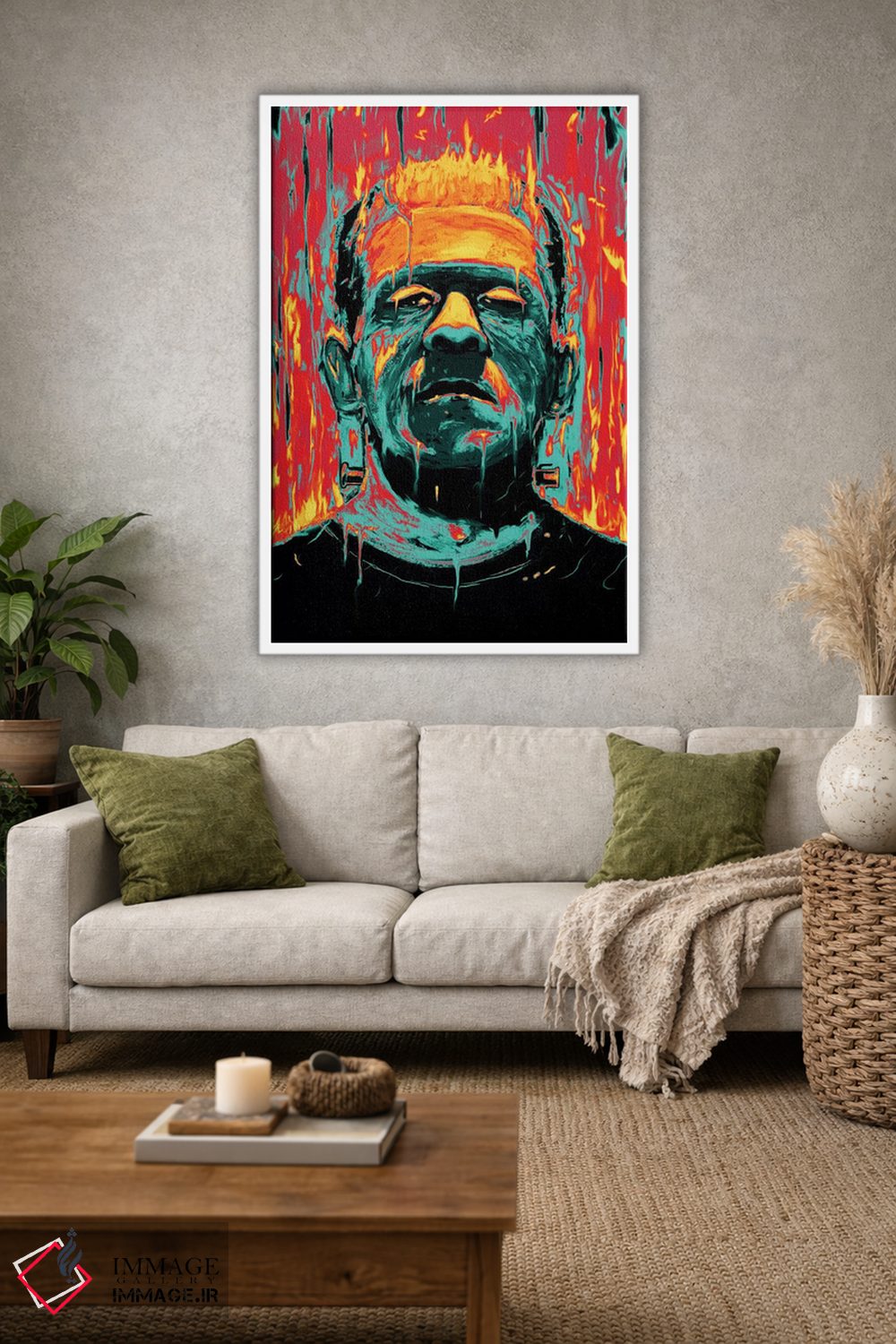 تابلو دکوراتیو فرانکنشتاین اثر نایس بلید - D1W