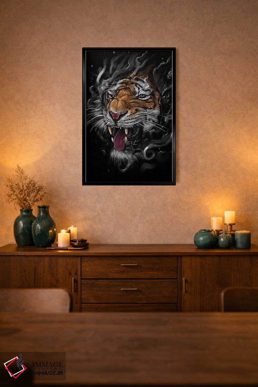 تابلو دکوراتیو ببر اثر نایس بلید - D3B