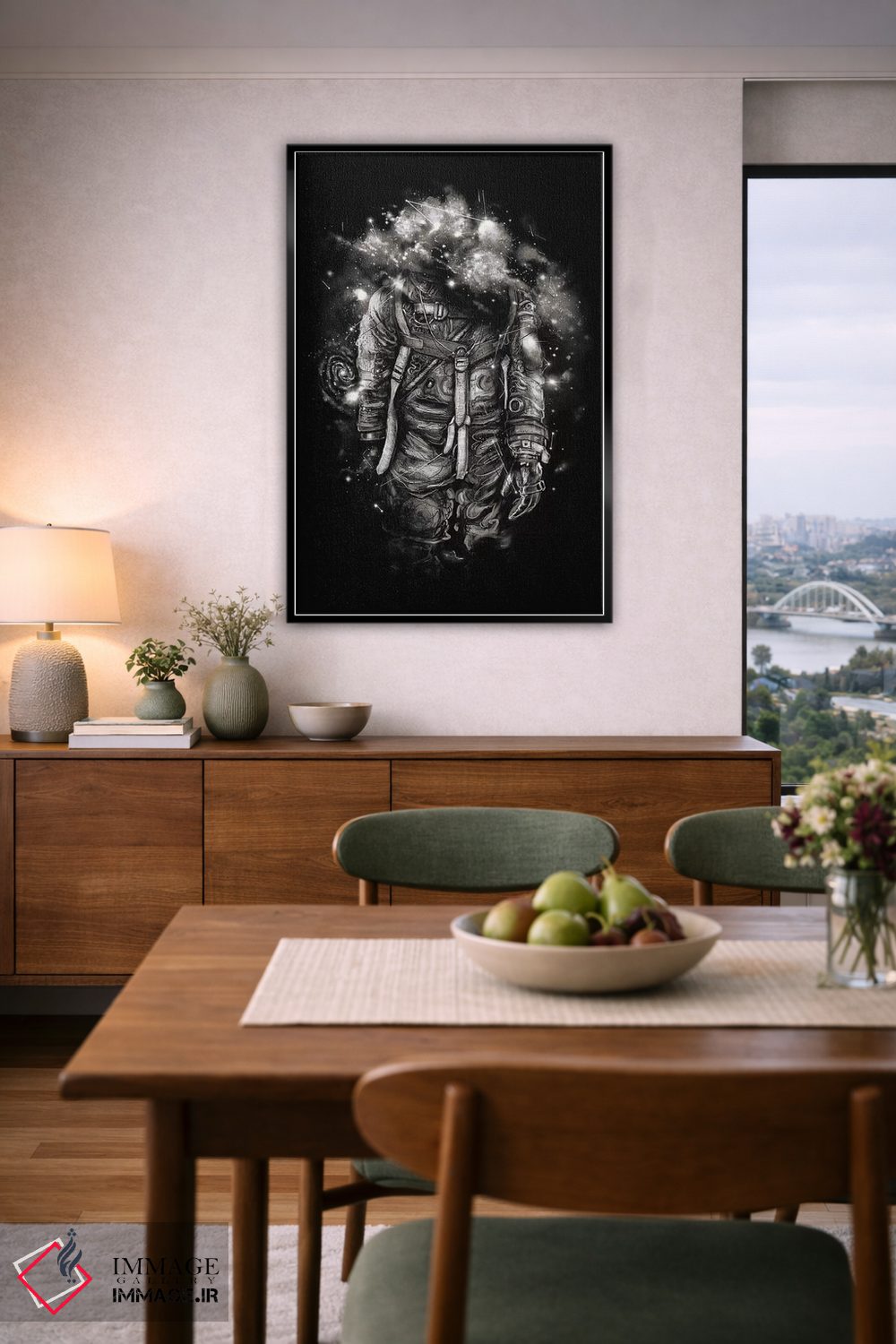 تابلو دکوراتیو گم شده در سایه های کیهانی اثر نایس بلید - D6B