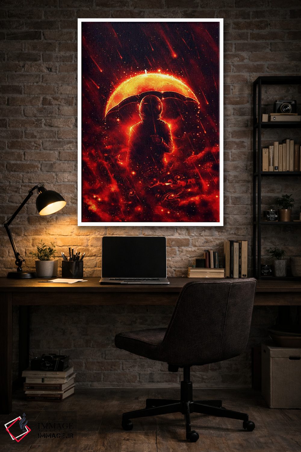 تابلو دکوراتیو باران کیهانی اثر نایس بلید - D4W