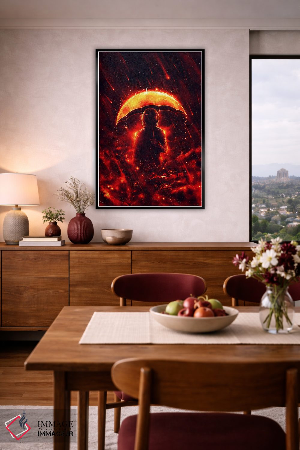 تابلو دکوراتیو باران کیهانی اثر نایس بلید - D5B