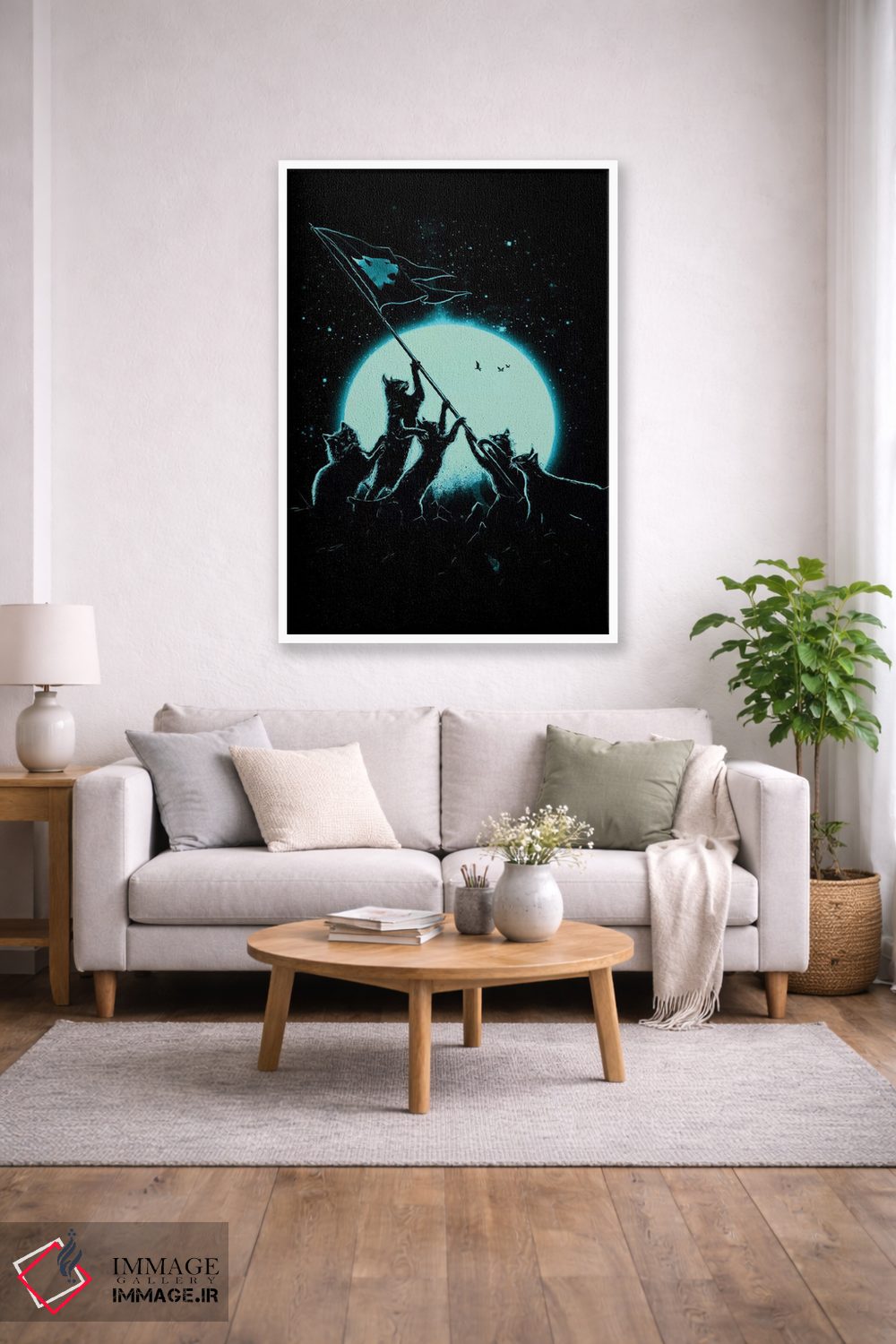 تابلو دکوراتیو گربه های آزادی اثر نایس بلید - D1W