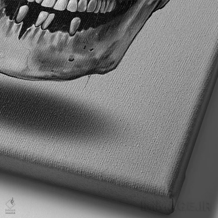 تابلو دکوراتیو اهل زرنگی اثر نایس بلید - نمای نزدیک بافت بوم