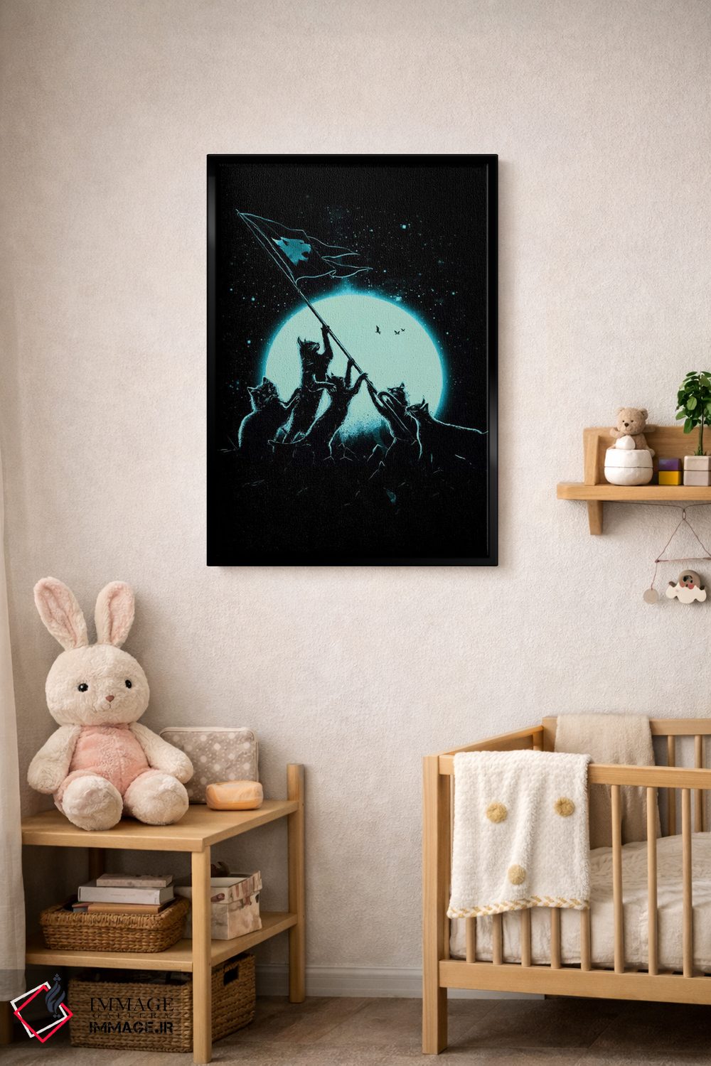 تابلو دکوراتیو گربه های آزادی اثر نایس بلید - D5B