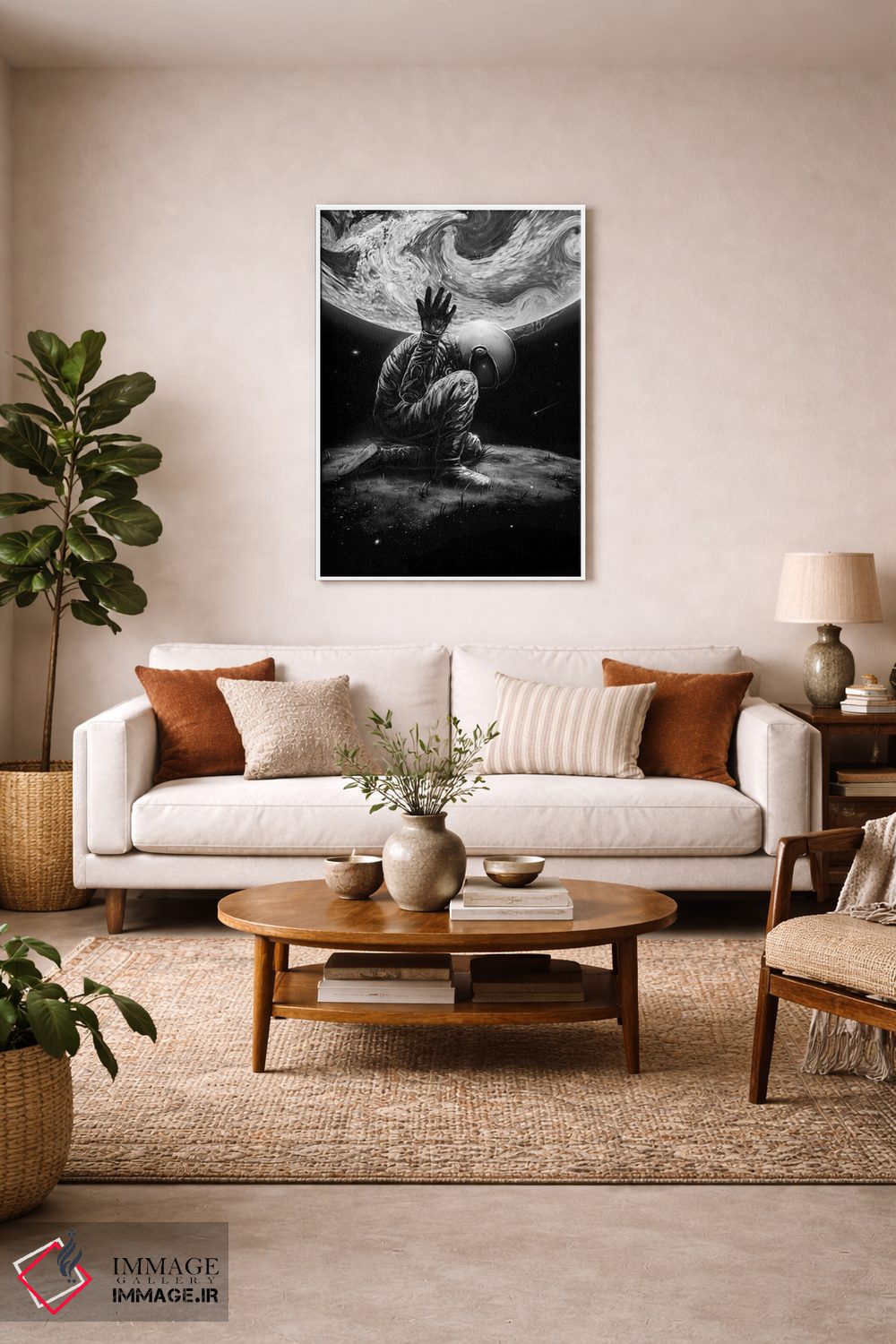 تابلو دکوراتیو اطلس اثر نایس بلید - D3W