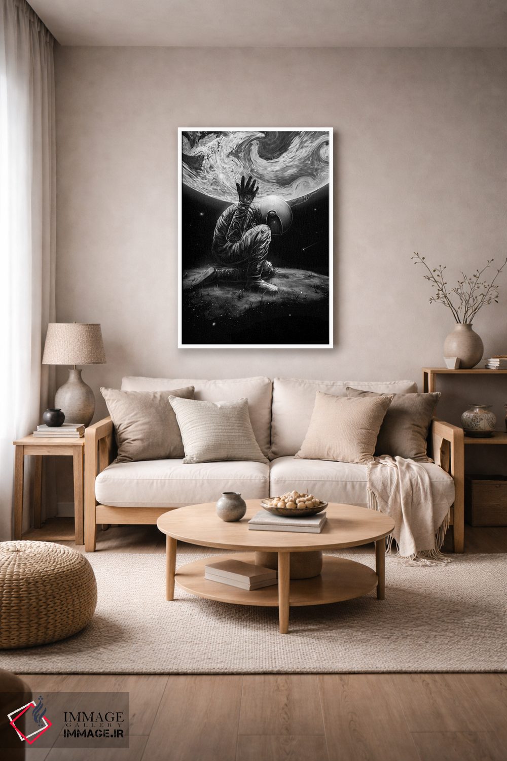 تابلو دکوراتیو اطلس اثر نایس بلید - D4W