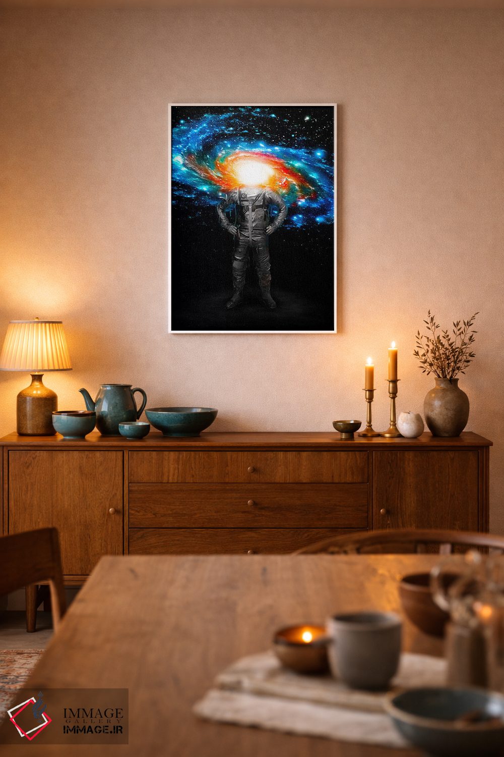 تابلو دکوراتیو Colored,آقای کهکشان، رنگی اثر نایس بلید - D6W