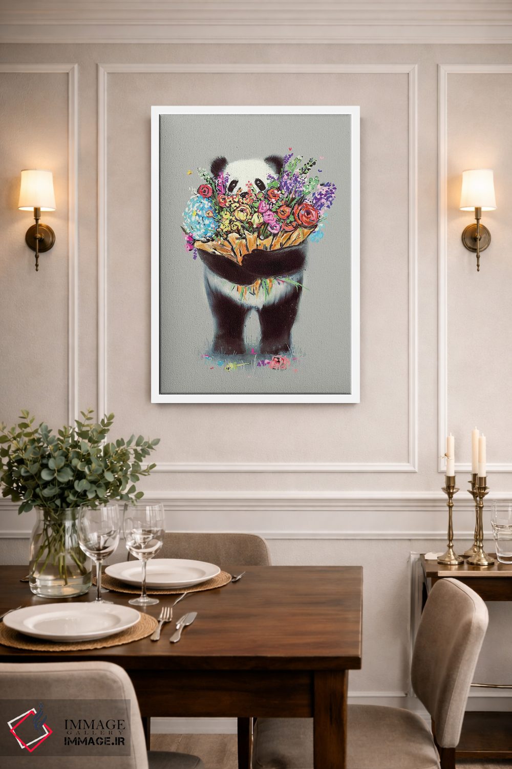 تابلو دکوراتیو گل های بزرگ برای تو اثر نایس بلید - D1W