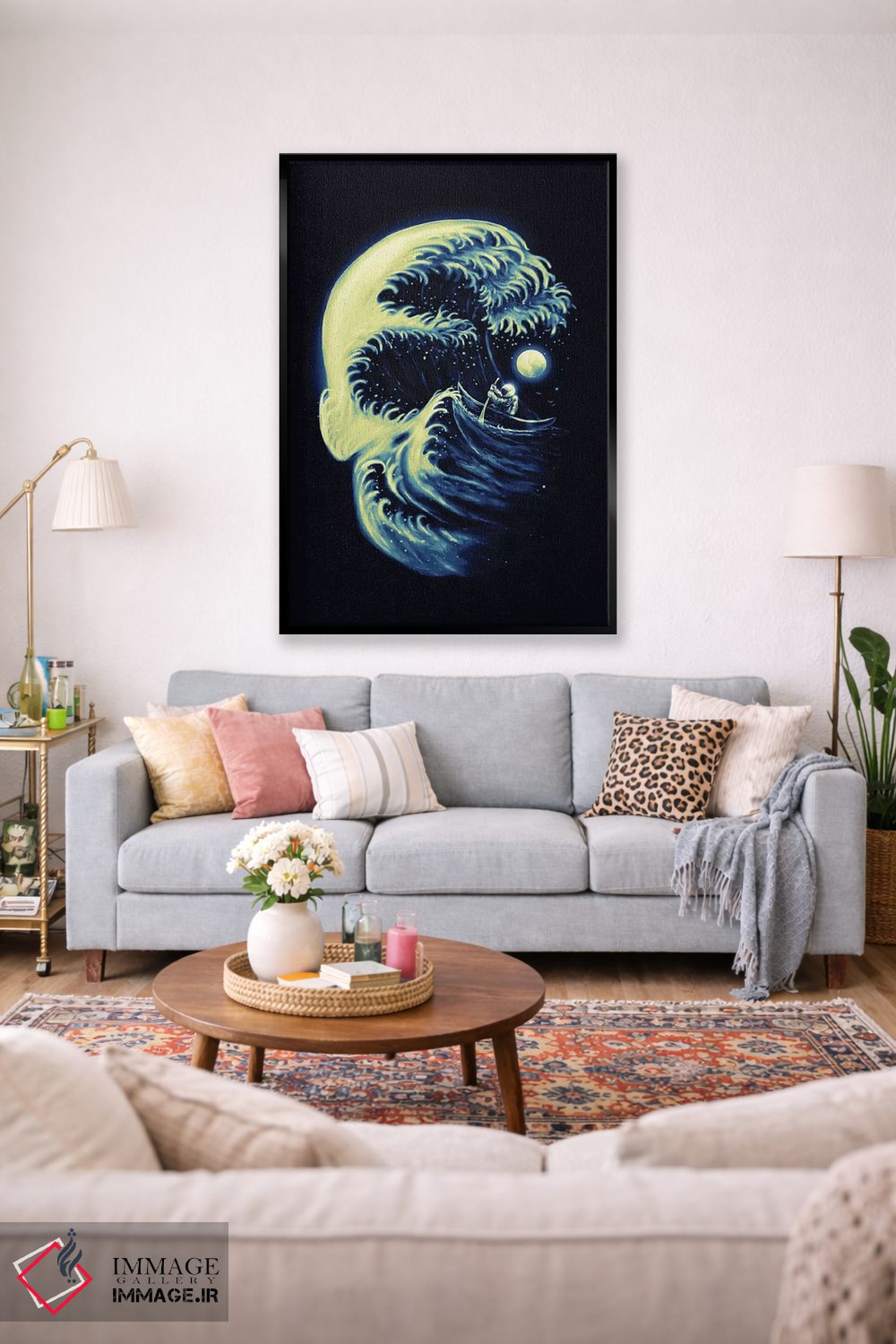 تابلو دکوراتیو موج مرگ اثر نایس بلید - D2B