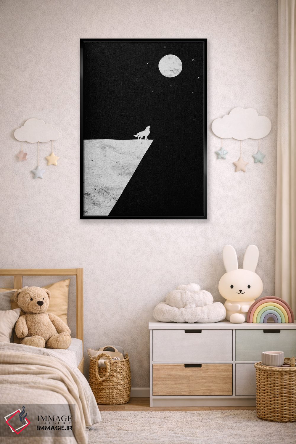 تابلو دکوراتیو شب بخیر اثر نایس بلید - D5B