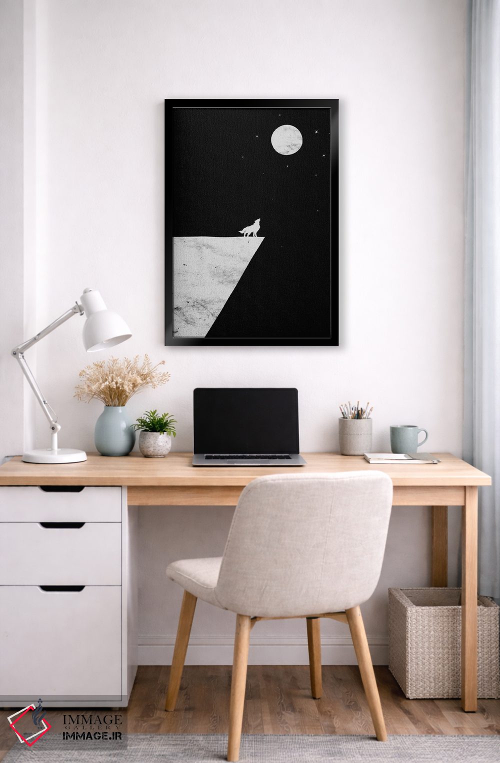 تابلو دکوراتیو شب بخیر اثر نایس بلید - D6B