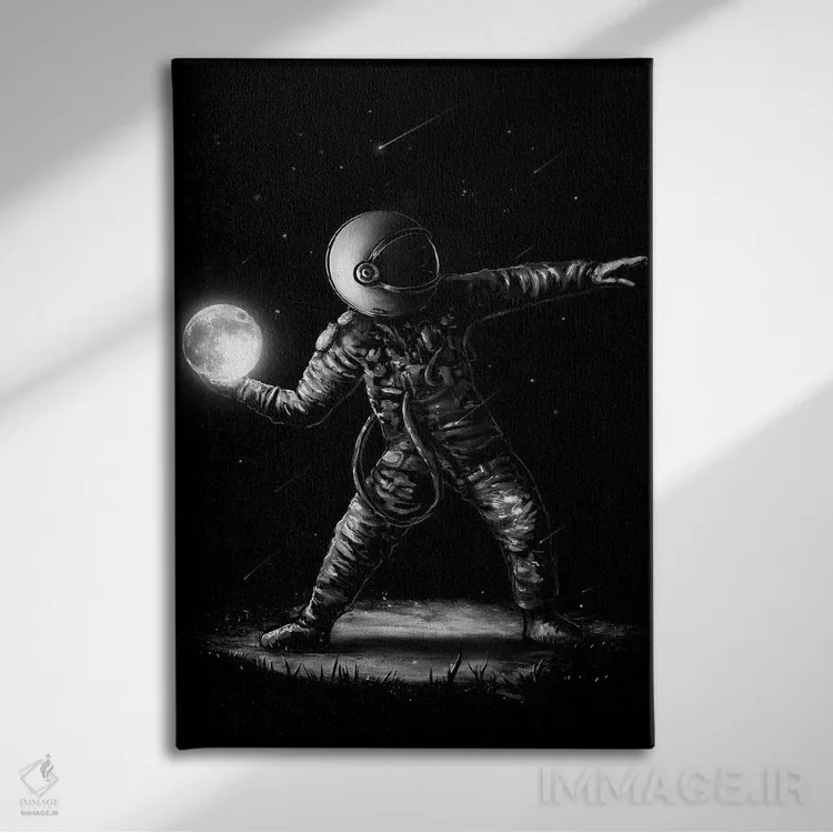 تابلو دکوراتیو کوکتل ماه لتوف اثر نایس بلید - نمای روبهرو روی دیوار