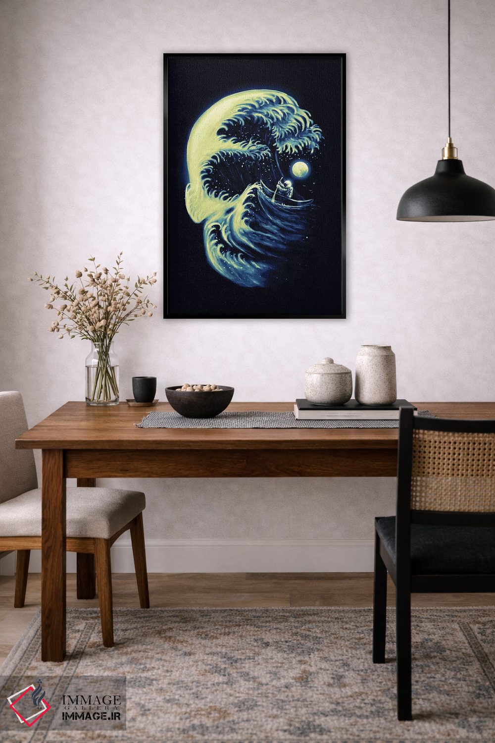 تابلو دکوراتیو موج مرگ اثر نایس بلید - D6B