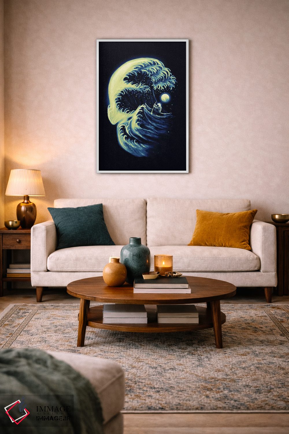 تابلو دکوراتیو موج مرگ اثر نایس بلید - D4W