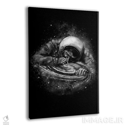 تابلو دکوراتیو معتاد فضا اثر نایس بلید - نمای پرسپکتیو محصول