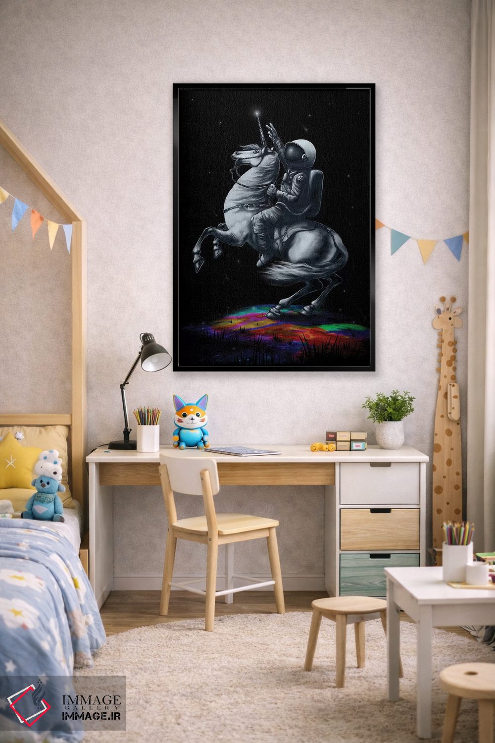 تابلو دکوراتیو سرتاسر جهان هستی اثر نایس بلید - D2B