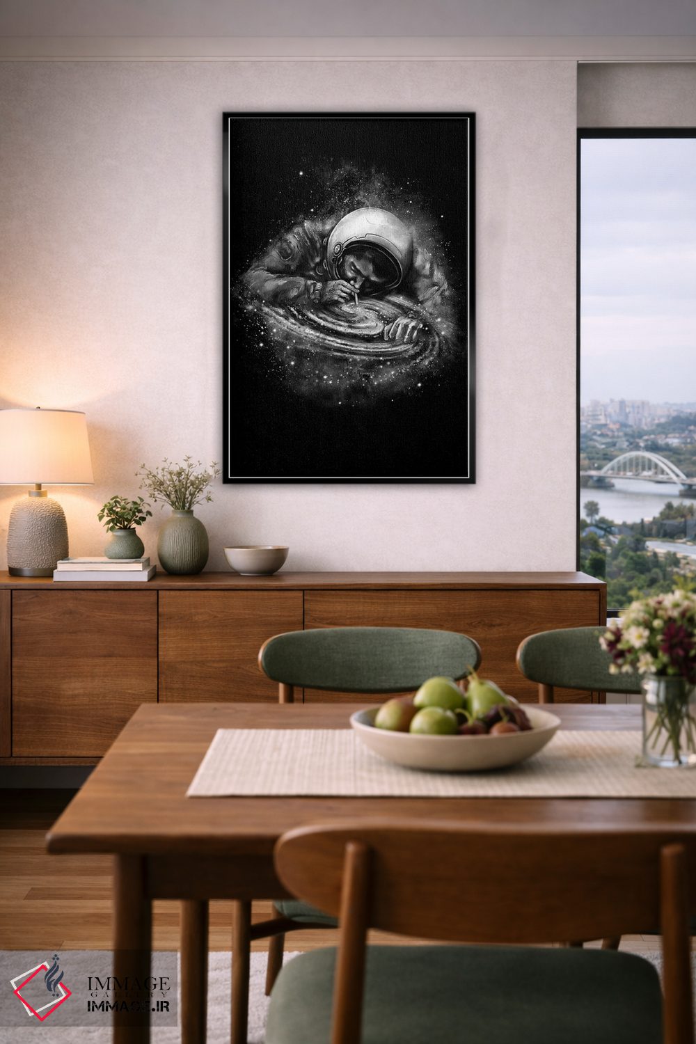 تابلو دکوراتیو معتاد فضا اثر نایس بلید - D6B