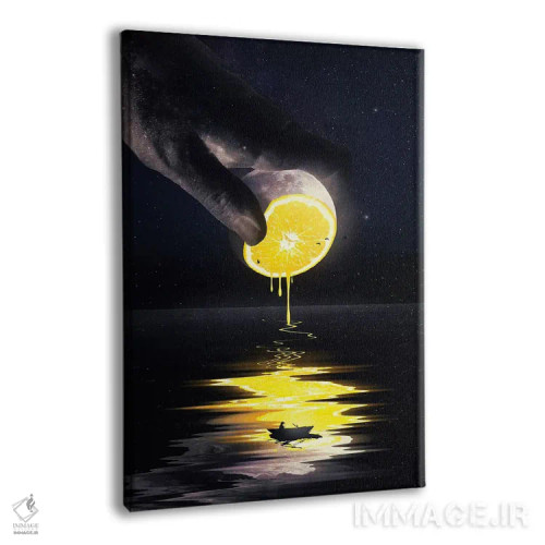 تابلو دکوراتیو ماه اثر نایس بلید - نمای پرسپکتیو محصول