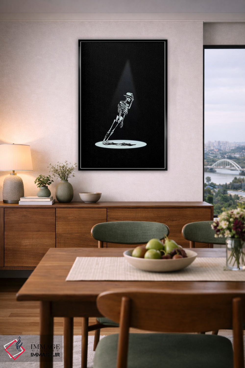 تابلو دکوراتیو ضد جاذبه اثر نایس بلید - D6B