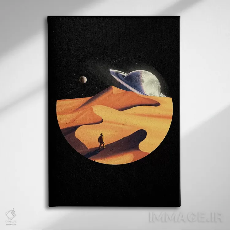 تابلو دکوراتیو سرگردان اثر نایس بلید - نمای روبهرو روی دیوار