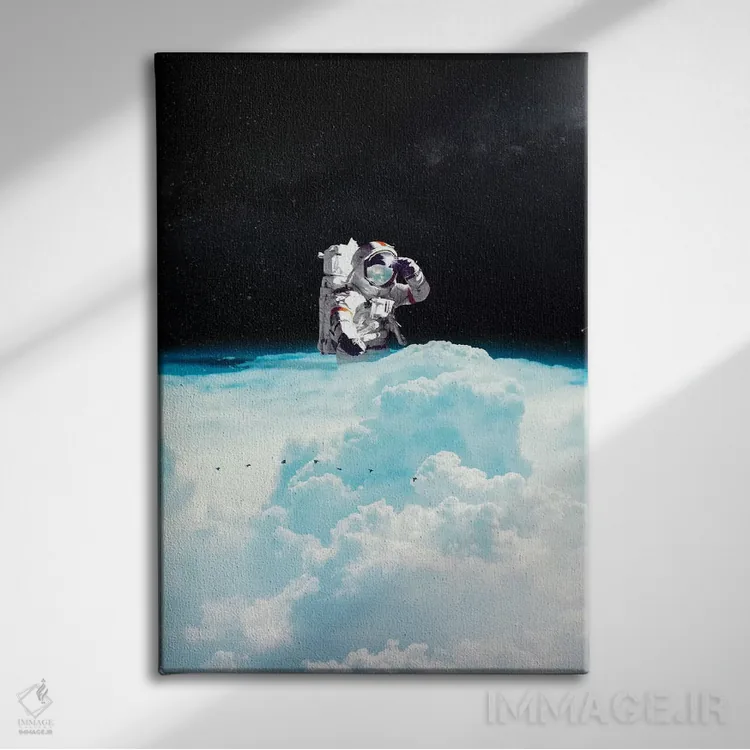 تابلو دکوراتیو جست وجو اثر نایس بلید - نمای روبهرو روی دیوار