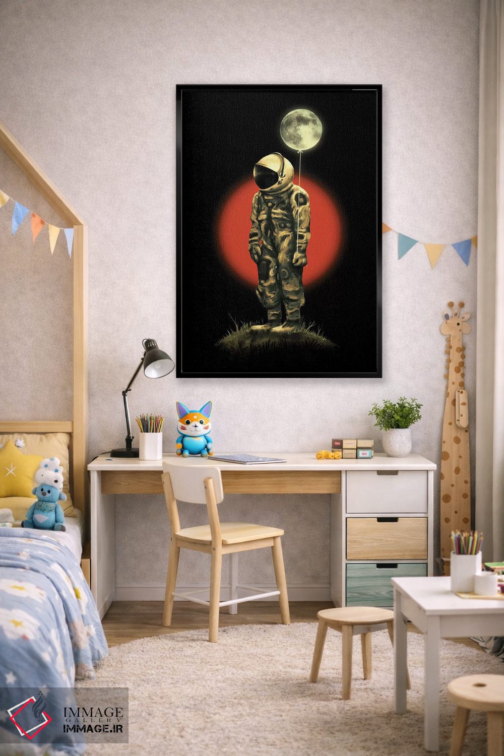 تابلو دکوراتیو مرا به ماه ببر اثر نایس بلید - D2B