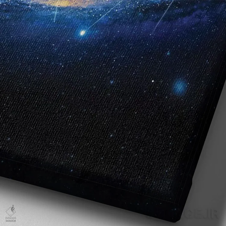 تابلو دکوراتیو معمار اثر نایس بلید - نمای نزدیک بافت بوم