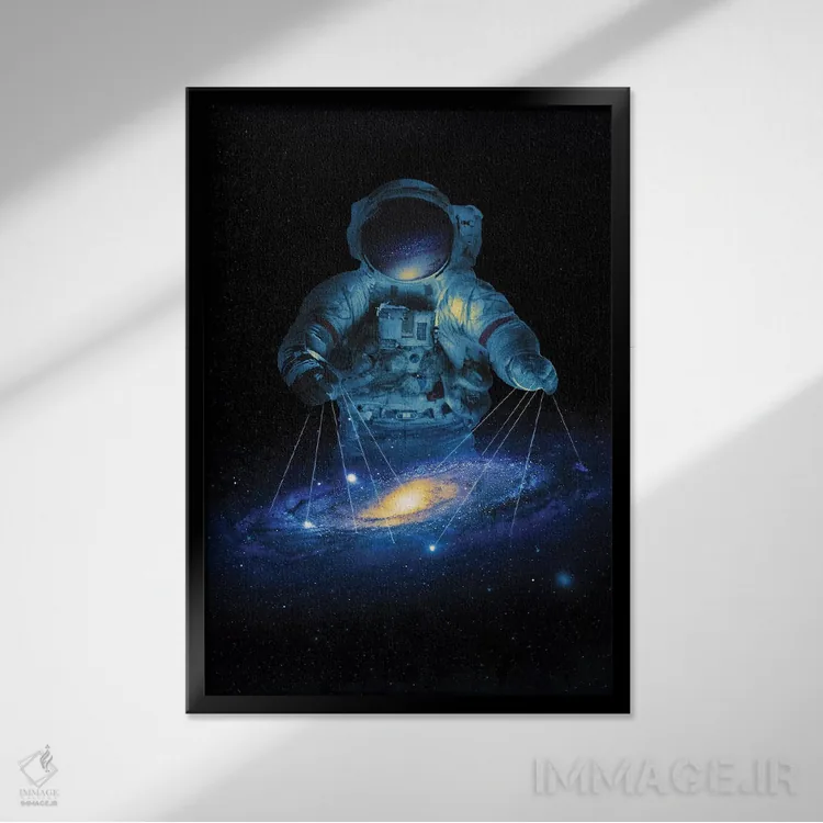 تابلو دکوراتیو معمار اثر نایس بلید - نمای قابدار مشکی