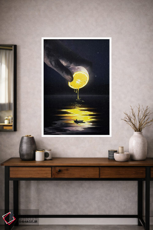تابلو دکوراتیو ماه اثر نایس بلید - D1W