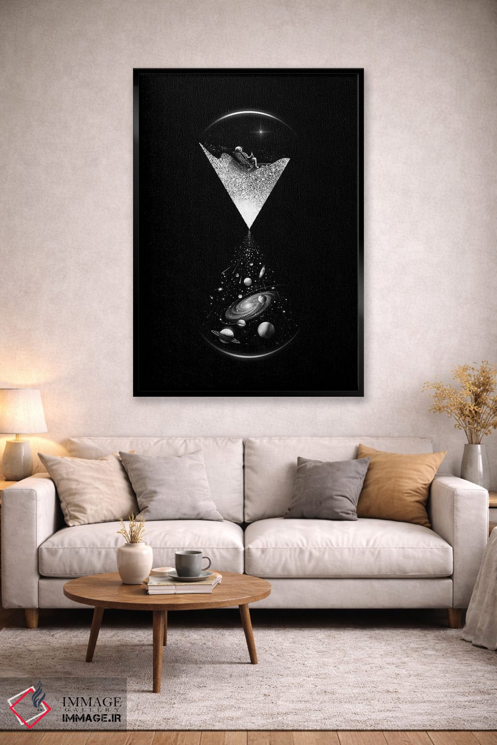 تابلو دکوراتیو فضازمان اثر نایس بلید - D3B