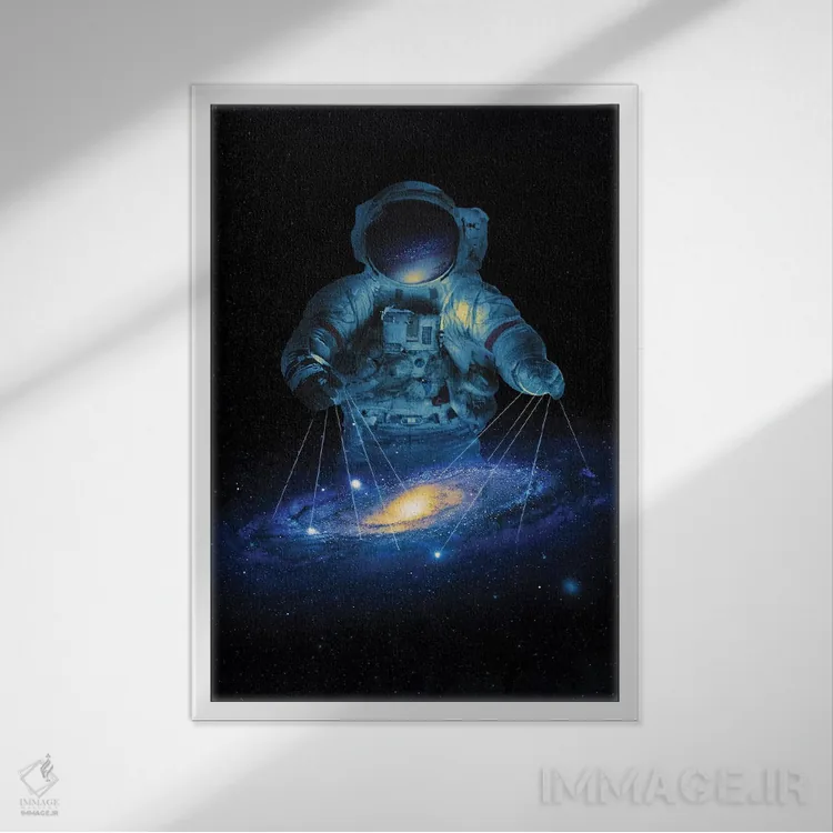 تابلو دکوراتیو معمار اثر نایس بلید - نمای قابدار سفید