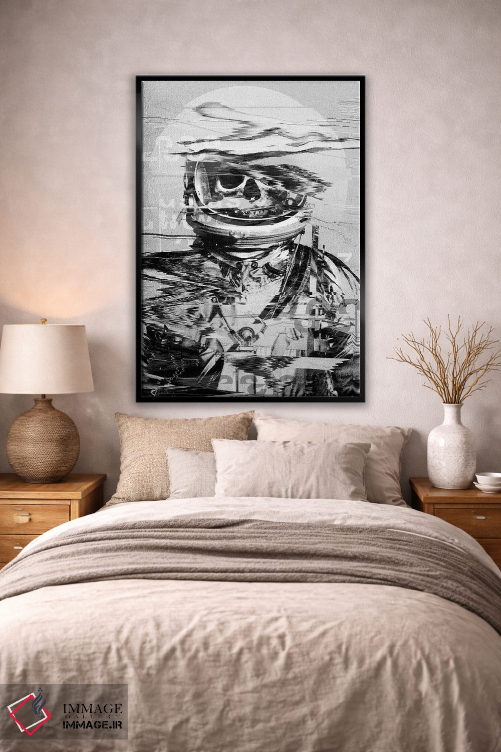 تابلو انتزاعی جمجمه نجومی اثر نایس بلید - D1B