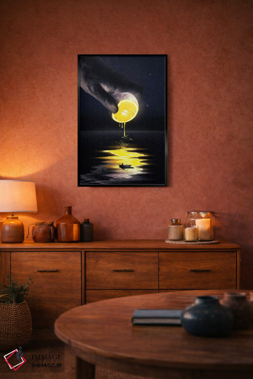 تابلو دکوراتیو ماه اثر نایس بلید - D5B