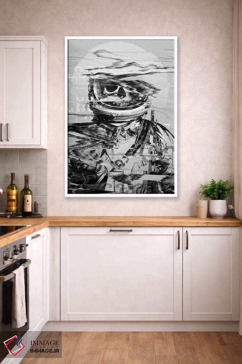 تابلو انتزاعی جمجمه نجومی اثر نایس بلید - D2W