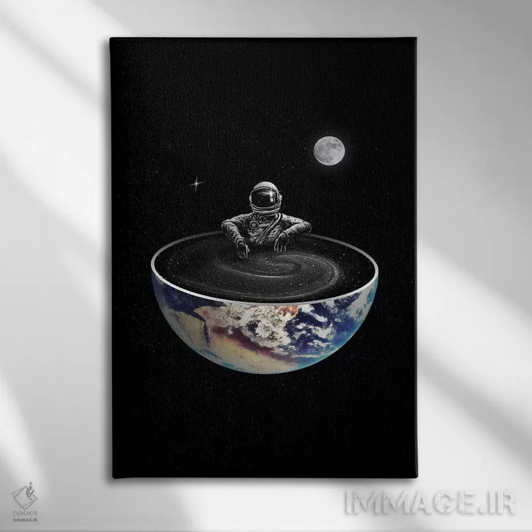 تابلو دکوراتیو آسان اثر نایس بلید - نمای روبهرو روی دیوار