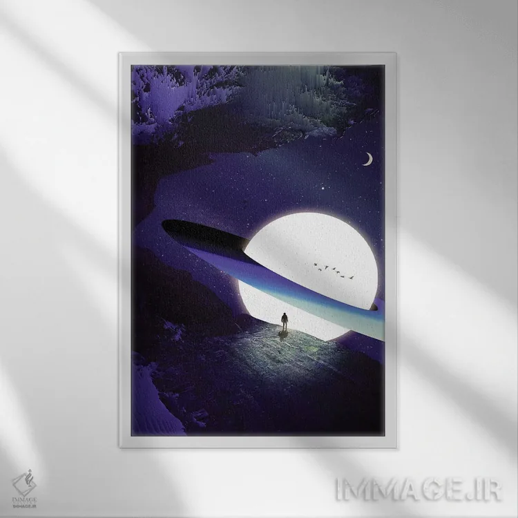 تابلو دکوراتیو ملاقات اثر نایس بلید - نمای قابدار سفید