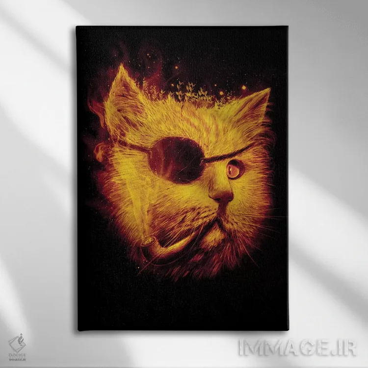 تابلو دکوراتیو چشم آیری اثر نایس بلید - نمای روبهرو روی دیوار