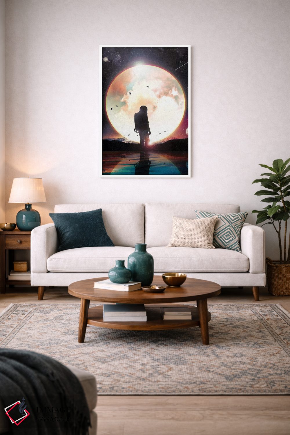 تابلو دکوراتیو درخشان اثر نایس بلید - D2W