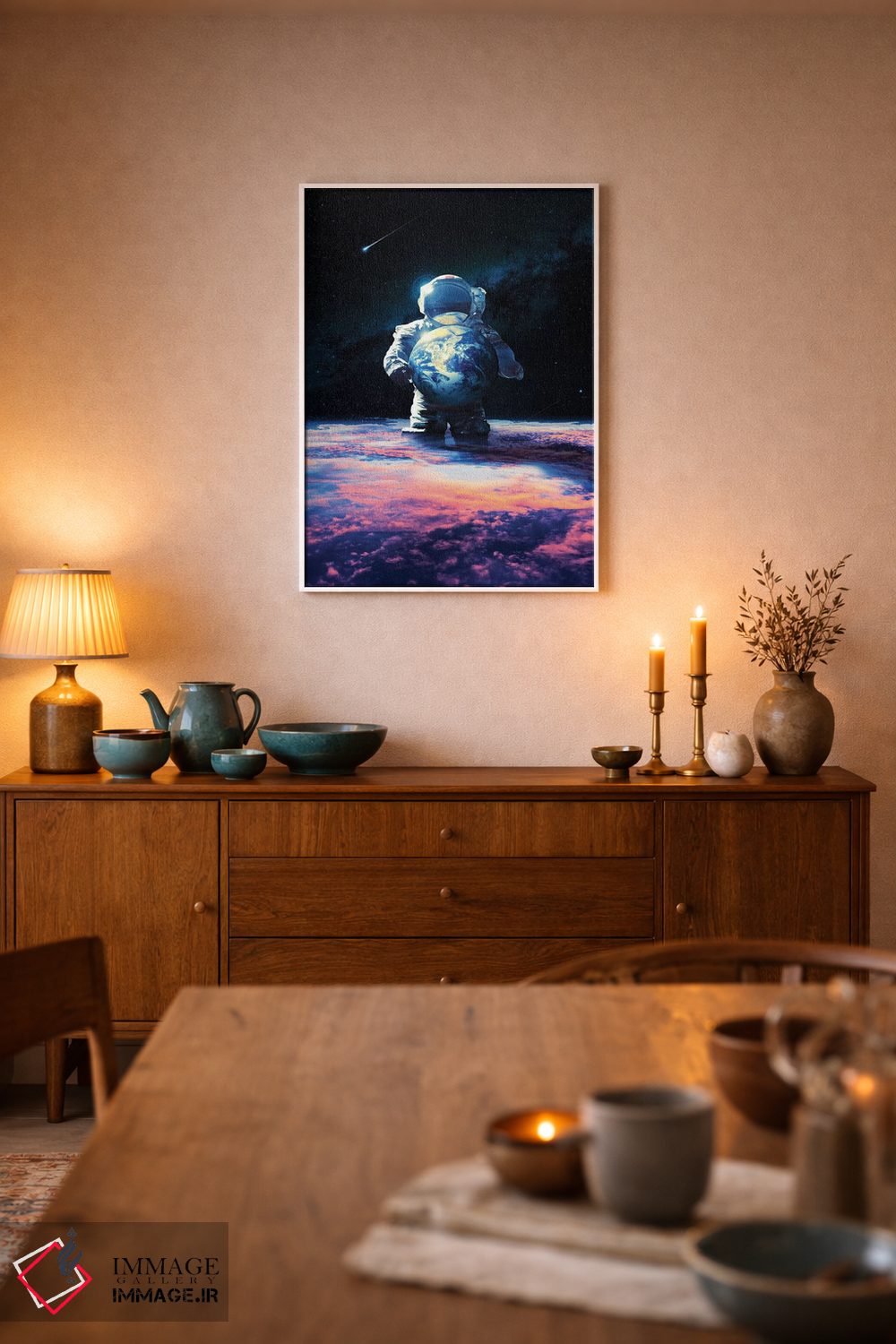 تابلو دکوراتیو پیاده شدن اثر نایس بلید - D6W